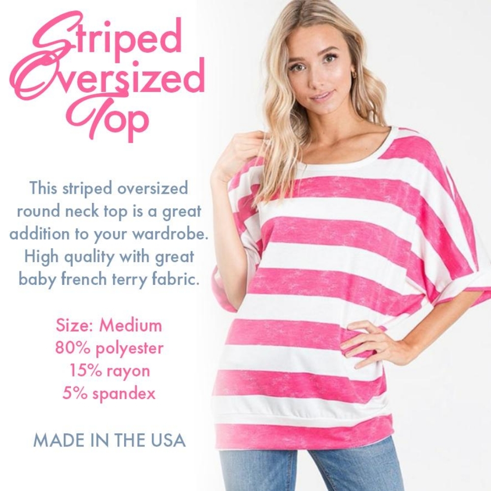 Striped Oversized Top